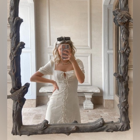 Backyard Roses Oak Mini Dress - Picture 1 of 7